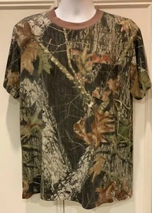 Game Winner Mens Large Camo Short Sleeve Shirt Crew Neck Hunting Camouflage - Picture 1 of 4