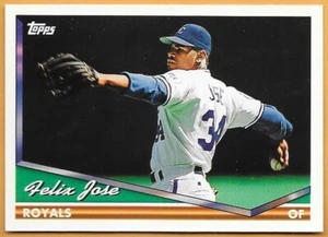 FELIX JOSE KANSAS CITY ROYALS #672 - TOPPS NM-MT 1994 - Picture 1 of 2