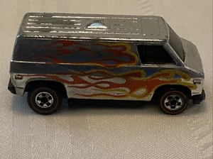 Vintage 1974 Mattel Hot Wheels Redline Super Van Super Chrome w/ Flames - Picture 1 of 7