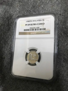 1980FM Malaysia 5 Sen PF69 Ultra Cameo - Picture 1 of 2
