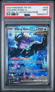 POKEMON PSA 9 2024 SV Fuerzas Temporales Walking Wake ex 205/162 SIR (IMAGEN DE STOCK) - Imagen 1 de 2