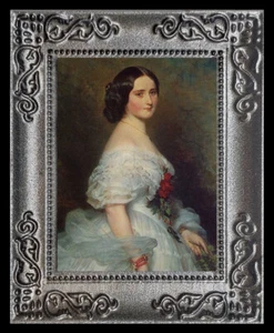 1800er Royal Lady Miniatur Puppenhaus Kunstbild 8050 - Bild 1 von 1