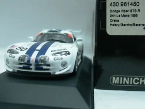 WOW EXTREMELY RARE Dodge Viper GTS-R Chrysler #50 Le Mans 1996 1:43 Minichamps - Picture 1 of 3