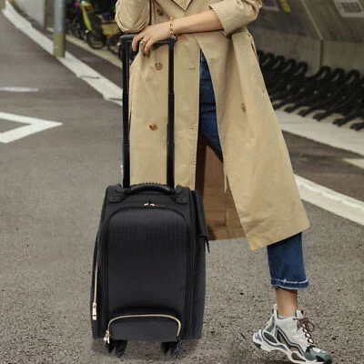 Professional Makeup Case,Rolling Makeup Train Case,Cosmetic Storage Organizer - Image 1 of 4