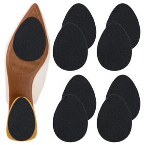 Quality Rubber Stick on Soles Heal Anti-Slip Wearable Grip Shoes Repair Black UK - Picture 1 of 12