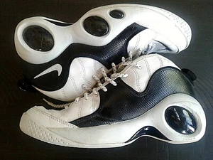 Nike Air Zoom Flight 1995 vintage 95 OG JASON KIDD negro/blanco Force talla 10 de colección - Imagen 1 de 6