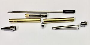 Slimline, Kugelschreiber Bausatz, in Chrom , Pen Kits, Pen Blank, Drechselbank