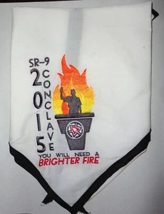 2015 SR-9 OA Centennial Conclave Neckerchief - Waguli Lodge Host Camp Sidney Dew - Picture 1 of 1