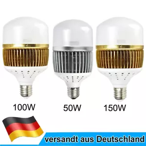 E40 50W/100W/150W LED Glühlampe Leuchtmittel Energiesparlampe Werkstatt Keller - Bild 1 von 40
