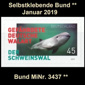 BRD MiNr. 3437 ** Selbstklebende Bund Januar 2019, postfrisch - Picture 1 of 3