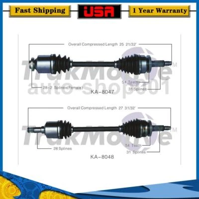 Junta de eje CV TrakMotive lado conductor delantero pasajero para Hyundai Entourage 2009 Foto 1 de 3