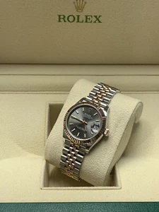 Rolex Datejust 31mm Rose Gold Rhodium Dial BRAND NEW FULL SET BOX PAPERS 278271 - Picture 1 of 3