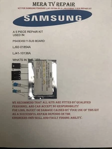 Y-SUS Repair kit FOR SAMSUNG PS43E450A1W PS43E490B1K TV LJ41-10136A LJ92-01854A - Picture 1 of 5