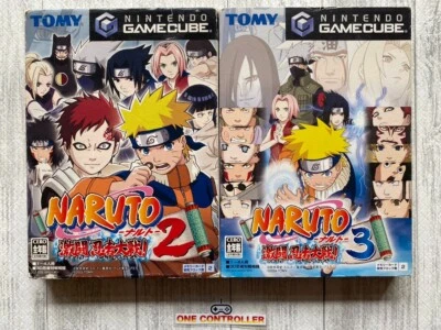 Nintendo Game Cube GC Naruto Gekitou Ninja Taisen 2 & 3 from Japan - Image 1 of 4