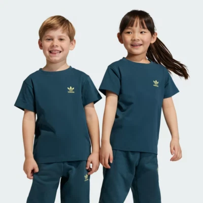 $20 adidas Adicolor Tee IJ7209 | Arctic Night / Pulse Yellow | XS - Image 1 of 4