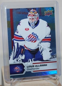 2017-18 Upper Deck AHL Rainbow Foil #13 Linus Ullmark Rochester Americans - Foto 1 di 2