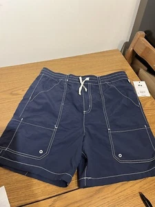 Boy's Free Assembly Blue Cotton Camp Shorts XXL (18) NWT - Picture 1 of 12