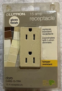 Lutron Claro CARS-15-TRH-IV 15A Tamper Resistant Receptacle - Picture 1 of 2