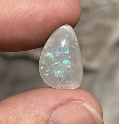 3.65ct 16.2x10.9x3.3mm Solid Australian Mintabe Black Opal Cabochon Loose Gem - Image 1 of 4