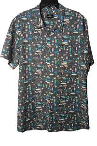 Camicia hawaiana ONeill vestibilità moderna manica corta con bottoni uomo taglia XXL tavole da surf - Foto 1 di 5