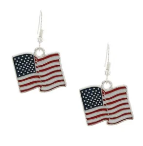 Pendientes colgantes de metal con bandera americana Art Attack - Imagen 1 de 1