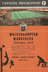 WOLVERHAMPTON WANDERERS V PRESTON NORTH END ~ 19 APRIL 1958 ~ FOOTBALL PROGRAMME - Picture 1 of 1
