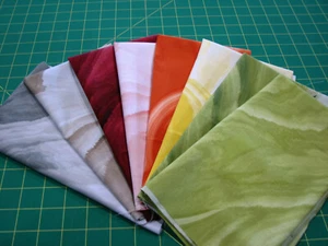 8 Fat Quarters Quilt Cotton Fabric Lot - Benartex Glacier Stone Marble A1 - Picture 1 of 1
