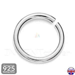 925 Sterling Silver STRONG 0PEN JUMP RING 4,5 6 8mm Wire Jewelry Making Finding - Picture 1 of 2