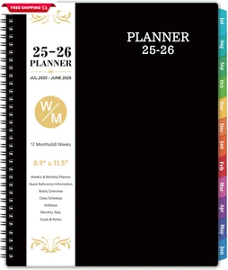 Academic Planner 2025-2026 - Planner 2025-2026, July 2025 - June 2026, 8.9" X 11 - Picture 1 of 8