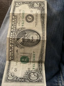 1990 $50 Federal Reserve Note Error Overprint Of The Back On The Front (B9) - Picture 1 of 4