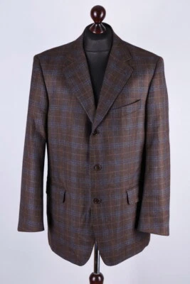 Шерстяной классический клетчатый блейзер Balmain куртка размер L / UK42 / EU52 / IT52 - Изображение 1 из 4