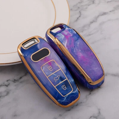 Fit For Audi R8 A6 A7 Q2 Q5 TT TTS TPU Remote Key Fob Case Cover Holder Shell Foto 1 de 4
