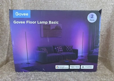 Govee RGBIC Floor Lamp Basic 2-Pack, Compatible with Alexa, LED Smart Standing - Image 1 of 4