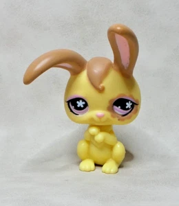 LITTLEST PET SHOP LPS #887 HASBRO GARENNE KANINCHEN GELB BRAUN ROSA AUGEN - G2 - Bild 1 von 5
