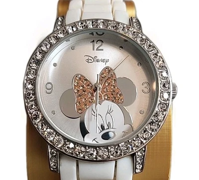 Reloj Damas Disney Accutime Minnie Mouse Estrás Batería Nueva Funciona Nuevo Sin Etiquetas Foto 1 de 4