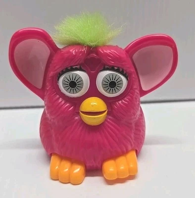Juguete rodillo Happy Meal McDonald's 1998 Furny rosa y verde Foto 1 de 4