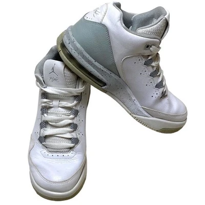 Air Jordan Flight Origin 2 Youth White|Gray Basketball Sneakers Sz 6Y-men - Image 1 of 4