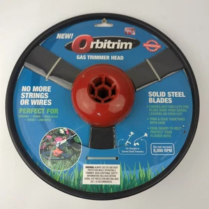 New Orbitrim Pro Gas Trimmer Head No Strings or Wires Weed Eater Attachment - Picture 1 of 8