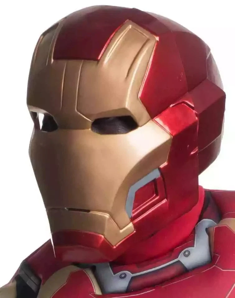 Iron Man Mask Helmet Marvel Superhero Avengers Halloween Adult Costume Accessory - Image 1 of 1