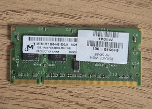 Micron 1GB 1Rx8 PC2-6400S (DDR2-800) Memory Ram Laptop (MT8HTF12864HZ-800J1) - Picture 1 of 2