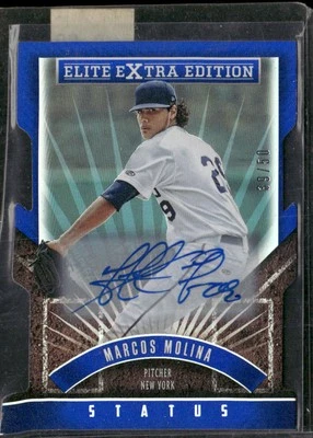 2015 Panini Elite Extra Edition #154 Marcos Molina Blue Status Die Cut Auto/50 - Image 1 of 2