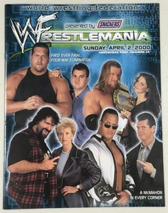 Original WWF WrestleMania 2000 Arrowhead Pond Anaheim WM16 RARE Souvenir Program - Picture 1 of 10