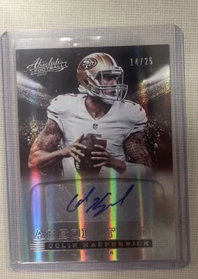 2013 Panini Absolute - Absolute Ink Colin Kaepernick #18 Spectrum Silver /25   - Image 1 of 2
