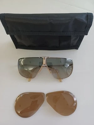 Gafas de sol vintage Boris Becker 4804A de Polaroid años 80 marco dorado italiano Foto 1 de 4