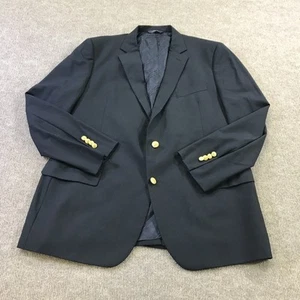 Brooks Brothers Fitzgerald Blazer Mens 46R Loro Piana Super 120s Wool Gold Butto - Picture 1 of 21