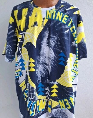 Camisa Staple Pigeon Para Hombre Talla 2XL AOP 97 Reconocido Mundial Azul Amarillo Nueva Sin Etiquetas Foto 1 de 4