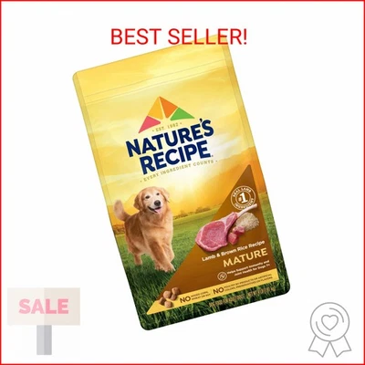 Nature's Recipe cordero maduro y arroz integral receta comida seca para perros, 4 lb. Bolso Foto 1 de 2