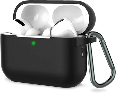 AVANA Apple Airpods Pro 2 Génération Coque Étuis en Silicone 360° Coque Noir - Photo 1/4