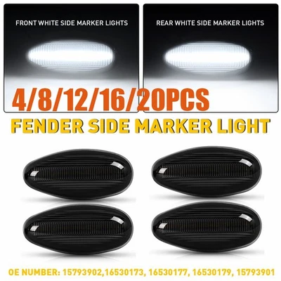 Luz LED marcadora de cama para Chevy Silverado GMC Sierra 2500HD 3500HD doble 4-20x Foto 1 de 4