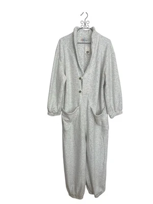 Nuevo con etiquetas Mono Free People Marfil Vellón Difuso Ridge Una Pieza - Talla XL Foto 1 de 4